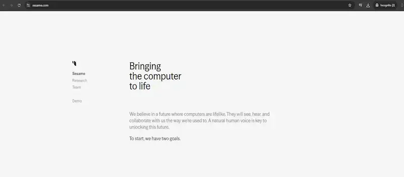 Sesame AI Virtual Assistant Site Sesame AI Virtual Assistant Site